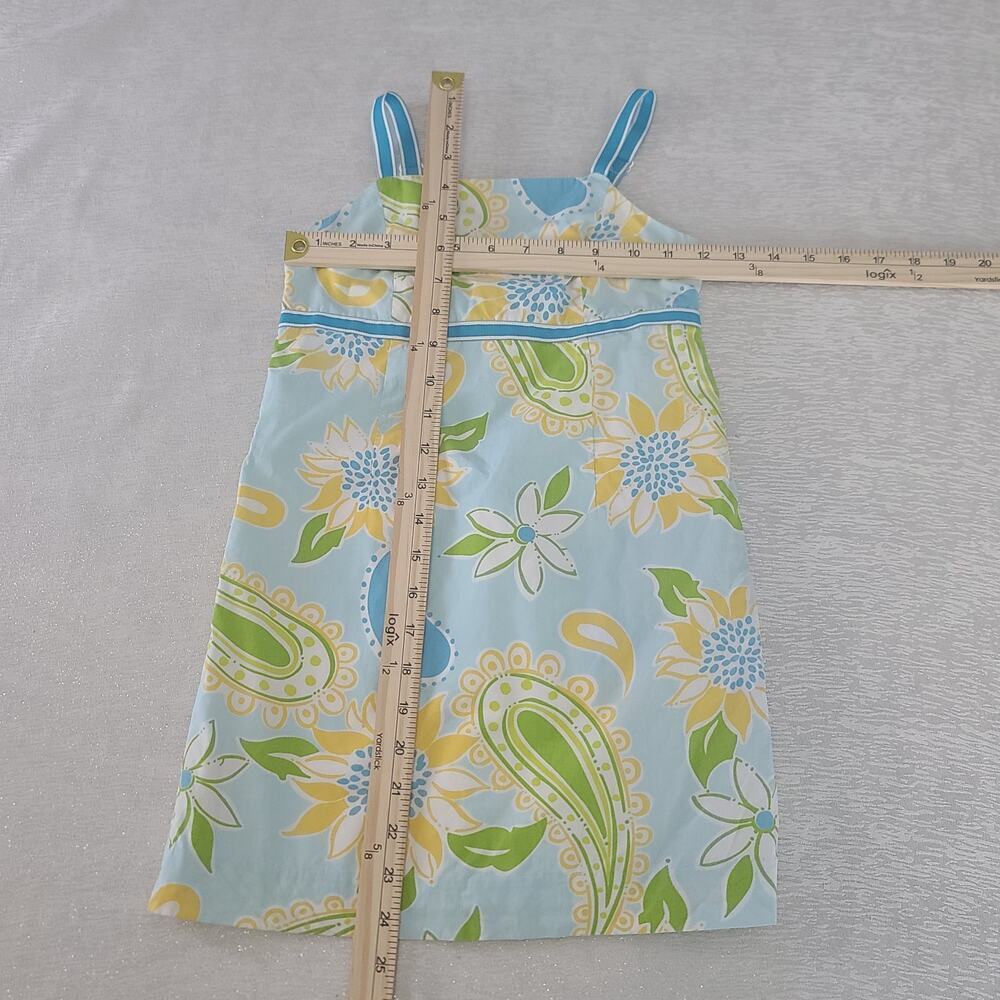 Lilly Pulitzer Rare Vintage White Label girls dress blue Size 7 Resort wear - Picture 4 of 7